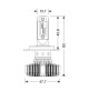 12V-24V Halo Led Serie 4 Fit-Master - H4, 25W -6500K-4500lm,coppia