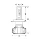 12V-24V Halo Led Serie 5 Blaster -H4- 20W -6500K-4500lm,coppia lampade 9-32V