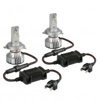 12V-24V Halo Led Serie 7 Compact -H4,36V -6500K-6000lm,2 lampade 