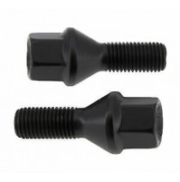 20 Bulloni e dadi per ruote bullone CONICO NERO 14X1,5,CH 17,LUNGO 27 MM