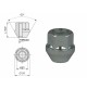 20 Bulloni e dadi ruote DADI APERTI 12X1.25 CHIAVE 19,CONICO,ZINCATO 