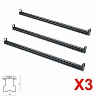 3X BARRE PORTATUTTO PROFESSIONAL COMPATIBILI CON VOLKSWAGEN T4 TETTO BASSO 1991+