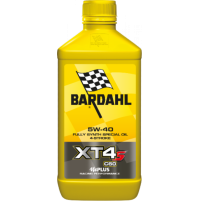 BARDAHL OLIO MOTORE MOTO XT4-S C60 5W-40, LATTINA DA 1 LT. PERFORMANCE LEVEL 