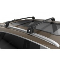 BARRE PORTATUTTO ALLUMINIO KIA SPORTAGE MK3 ('10-'16) RAILING INTEGRATO - NERO