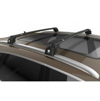 BARRE PORTATUTTO ALLUMINIO MERCEDES CLASSE GLC (2015>) RAILING INTEGRATO NERO