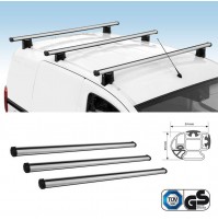 BARRE PORTATUTTO CITROEN NEMO 5P ('08-'14) NORDRIVE KARGO PLUS ALLUMINIO 3 BARRE