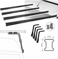 BARRE PORTATUTTO Land Rover Defender 5p, anno 01/90>07/10,NORDRIVE KARGO 150 CM
