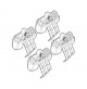 BARRE PORTATUTTO Land Rover Evoque 5p, anno 04/11>12/18 NO RAILING ALLUMINIO
