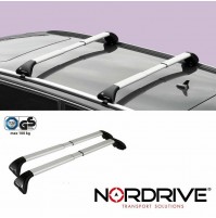 BARRE PORTATUTTO NORDRIVE SNAP ALU BMW SERIE 3 TOURING E91 PROFILO INTEGRATO.