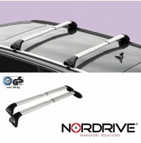 BARRE PORTATUTTO NORDRIVE SNAP ALU BMW SERIE 5 TOURING F11 PROFILO INTEGRATO