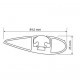 BARRE PORTATUTTO  Volkswagen Golf VII Sportsvan railing,14>YAKIMA RAIL BAR BLACK