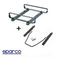 BASE SEDILE SPORTIVO UNIVERSALE SPARCO KIT PER 1 SEDILE DX-SX + GUIDE SCORREVOLI