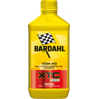 Bardahl XTC C60 10W-40,100% SYNTETICO MOTO 4 TEMPI, 1L PERFORMANCE LEVEL