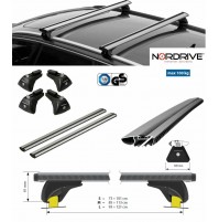 Barre portapacchi NORDRIVE SILENZIOCUPRA LEON SPORTSTOURER 12/2020> CON profilo