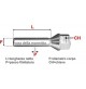 Bulloni e dadi per ruote bullone CONICO 14X1,25 chiave 17,lunghezza 40 mm -20PZ