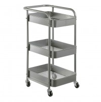 CARRELLO Utility Trolley 3 ripiani con ruote per casa,garage,fai da te officina