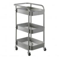 CARRELLO Utility Trolley 3 ripiani con ruote per casa,garage,fai da te officina