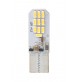 COPPIA LAMPADE A LED CAMBUS W5W TUTTO VETRO L801W W5W 20 SMD 3014, 12V bianco