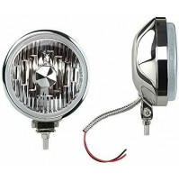 Fanali fendinebbia 2PZ.-12V-24V diametro 160mm,acciaio inox con lampade alogene 