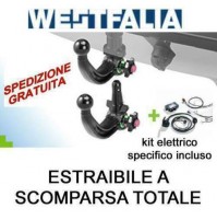 Gancio traino a scomparsa WESTFALIA con cablaggio Renault Grand Scenic 12/2016>