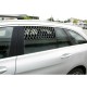 Griglia di aerazione per finestrino auto a discesa composto da 13 stecche 68x20
