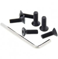  KIT 6 VITI A BRUGOLA TESTA SVASATA PER VOLANTI SPORTIVI 5mm X 13mm CON CHIAVE.