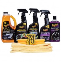  Kit Meguiar’s Car Wash and Wax,CURA DELL'AUTO LAVA E LUCIDA 12 PEZZI