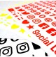 Lettere Adesive Componibili Social per comporre noni su bici,casco,auto,computer