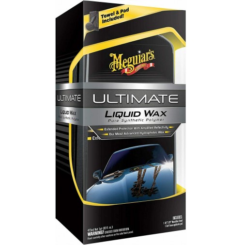 Meguiar's Cera Liquida ULTIMATE LIQUID WAX,Cera Auto Professionale 473ML