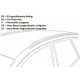 NORDRIVE SNAP ALU Barre Portatutto Portapacchi per JEEP COMPASS (2. GEN.) -2016+