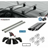 PORTAPACCHI BARRE PORTATUTTO NORDRIVE SILENZIO ALLUMINIO RENAULT MEGANE III.