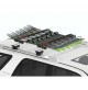 Portasci per barre da tetto YAKIMA mod.FatCat 6 Evo black, 6 p. di sci o 4 snow.