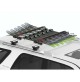 Portasci per barre da tetto YAKIMA mod.FatCat 6 Evo black, 6 p. di sci o 4 snow.