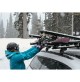 Portasci per barre da tetto YAKIMA mod.FatCat 6 Evo black, 6 p. di sci o 4 snow.