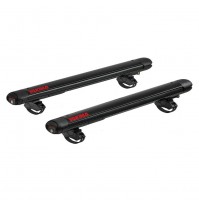 Portasci per barre da tetto YAKIMA mod.FatCat 6 Evo black, 6 p. di sci o 4 snow.