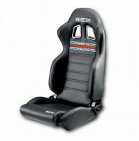 SEDILE SPORTIVO ANATOMICO SPARCO MARTINI RACING ECOPELLE ,UNIVERSALE RECLINABILE