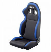 SEDILE SPORTIVO ANATOMICO SPARCO NERO/BLU IN TESSUTO,UNIVERSALE RECLINABILE 2022