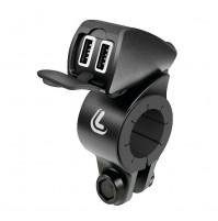 Usb-Fix Trek doppio caricatore usb resistente all’acqua fissaggio a manubrio