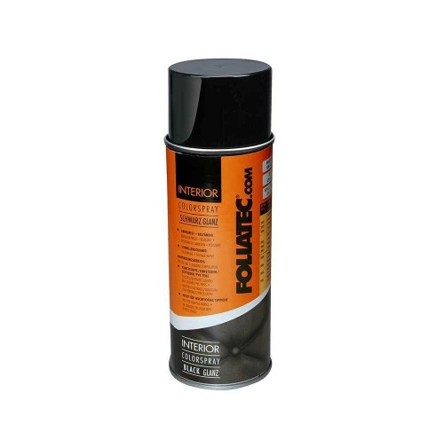 VERNICE PER INTERNI FOLLIATEC INTERIOR COLOR SPRAY NERO OPACO 400ML,PELLE  ECC.