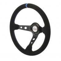 VOLANTE SPORTIVO SIMONI RACING SHAKEDOWN NERO,CALICE 95MM,DIAMETRO 350MM