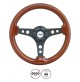 VOLANTE SPORTIVO SIMONI RACING TAMBAY LEGNO RAZZA NERA DIAMETRO 330 MM