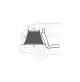trasportino in alluminio per il trasporto di animali in auto: 55x90xh66 box cani